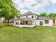 Beautiful backyard with expansive patio, outdoor living space at 3501 Providence Rd, Charlotte, NC 28211