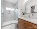 Bathroom with modern fixtures and a glass-enclosed shower at 3501 Providence Rd, Charlotte, NC 28211