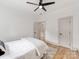 Bright bedroom with a hardwood floor and white walls at 3501 Providence Rd, Charlotte, NC 28211