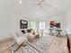 Bright living room with vaulted ceilings and modern décor at 3501 Providence Rd, Charlotte, NC 28211