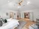 Spacious main bedroom boasts a walk-in closet with custom shelving and storage at 3501 Providence Rd, Charlotte, NC 28211