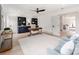 Spacious home office with hardwood floors, built-in shelving, and lots of light at 3501 Providence Rd, Charlotte, NC 28211