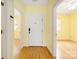 Inviting entryway with hardwood floors and neutral paint at 3951 Jasmine Ln, Denver, NC 28037