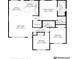Detailed floor plan showcasing the layout of the home, including the kitchen, living room, and bedrooms at 408 N Peterson St, Stanley, NC 28164
