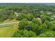 Expansive aerial view highlighting the neighborhood with mature trees and green spaces, showcasing the property's location at 430 Sells Rd, Salisbury, NC 28144