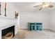Cozy living room featuring a decorative fireplace and ample space at 430 Sells Rd, Salisbury, NC 28144