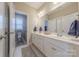 Bright bathroom with dual vanity and toilet room at 5128 Oakhaven Ln, Fort Mill, SC 29708