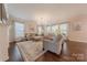 Spacious living room with hardwood floors, large windows, neutral tones and ample natural light at 5128 Oakhaven Ln, Fort Mill, SC 29708