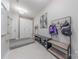 Mudroom with storage cubbies, coat racks, and seating bench perfect for organization at 5128 Oakhaven Ln, Fort Mill, SC 29708