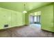 View from the living room showing the flooring and room layout at 728 Dedmon Dr, Charlotte, NC 28216