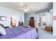 Spacious main bedroom with access to a porch and an en-suite bathroom at 803 Lake Club Dr, Rock Hill, SC 29732