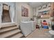 Functional laundry room with washer, dryer, and ample storage space at 8525 Castlekeep Rd # 26, Charlotte, NC 28226
