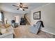 Inviting living room with neutral tones, a fireplace, and comfortable seating at 8525 Castlekeep Rd # 26, Charlotte, NC 28226