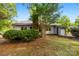 Shaded backyard with mature bushes and trees at 9640 Heartwood Ln, Mint Hill, NC 28227