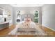 Lovely main bedroom with arch window and ensuite bathroom access at 1245 Bellemeade Ln, Charlotte, NC 28270