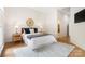Stylized main bedroom with clean decor and ensuite bathroom access at 1245 Bellemeade Ln, Charlotte, NC 28270