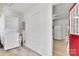 Convenient laundry room with washer and dryer hookups located near the kitchen at 1339 Hill St, Albemarle, NC 28001