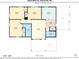 Detailed floor plan showcasing the layout of a 3-bedroom, 2-bath home at 1428 E Main St, Cherryville, NC 28021