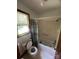 Updated bathroom features a shower-tub combination and modern fixtures at 1502 Shelby Hwy, Cherryville, NC 28021