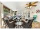 Inviting sunroom with comfortable seating and natural light at 1728 Privette Rd, Matthews, NC 28105