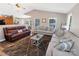 Spacious living room featuring a cozy atmosphere, vaulted ceiling, ample seating, and great natural light at 174 Perrin Dr, Mooresville, NC 28117