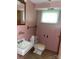 A bathroom with sink and toilet, with a functional layout at 205 Rudolph Rd, Salisbury, NC 28146