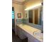 A bathroom featuring a double vanity sink and a unique tiled design at 205 Rudolph Rd, Salisbury, NC 28146