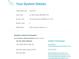 System details for the home's solar installation, including panel and inverter types, plus contact information at 213 Warbler Dr, Wesley Chapel, NC 28110
