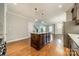 Spacious kitchen with an island and modern stainless steel appliances at 2305 Blueberry St, Belmont, NC 28012