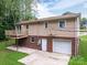 Exterior view showing deck and garage at 2474 Cedar Valley Dr, Conover, NC 28613
