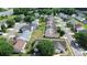 Overhead shot of a residential neighborhood featuring well-kept homes and tree-lined streets at 3032 Mallard Forest Dr, Charlotte, NC 28269