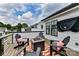 Cozy outdoor deck area with a fire pit and comfortable seating, ideal for gathering with friends at 316 S Turner Ave # 11, Charlotte, NC 28208