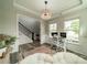 Stylish home office featuring modern desk, chair and bright light at 3205 Berry Creek Rd, Charlotte, NC 28214