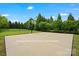 Full-size basketball court with a hoop and surrounding greenery providing a private recreational space at 422 Deer Brush Ln, Waxhaw, NC 28173