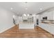 Open kitchen featuring an island with counter seating, stainless steel appliances, and an open layout at 423 Shallowford Dr, Rock Hill, SC 29732