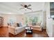 Bright living space featuring hardwood flooring, natural light, and comfortable seating for guests at 529 N Graham St # 3F, Charlotte, NC 28202