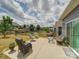 Expansive backyard with a patio, seating, and a fenced yard, perfect for entertaining and enjoying outdoor living at 6266 Swanport Rd, Lancaster, SC 29720