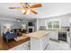Open concept living room and kitchen layout, great for entertaining at 6301 Cherrycrest Ln, Charlotte, NC 28217