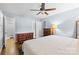 Large main bedroom features an ensuite bath, generous closet space, and hardwood floors at 6301 Cherrycrest Ln, Charlotte, NC 28217