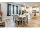 Dining area with table and chairs in front of kitchen at 8008 Brookbank Dr, Charlotte, NC 28269