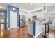 Modern kitchen with stainless steel appliances, granite countertops, and bar stool seating at 1221 Brookcrest Ln, Fort Mill, SC 29708