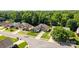 Aerial view of a charming neighborhood, featuring well-maintained homes and mature trees at 1607 Essex Hall Dr, Rock Hill, SC 29730
