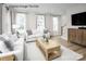 Cozy living room with large windows offering plenty of natural light, adjacent to the staircase at 2520 Ellen Ave # 1001C, Charlotte, NC 28208