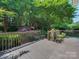 Back deck with a view of the meticulously maintained backyard and fence at 2825 Redfield Dr, Charlotte, NC 28270
