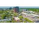 Expansive aerial shot of city, highlighting the urban landscape with tree-lined streets at 300 E Park Ave # 16, Charlotte, NC 28203