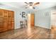 Bedroom features include a double door closet, hardwood floors, light gray walls, and a bright window at 3116 Old Montgomery Place Rd, Monroe, NC 28112