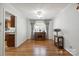 Bright dining area with hardwood floors, modern ceiling fan, and lots of natural light from the window at 374 Queens Sw Dr, Concord, NC 28025