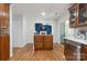 Kitchen with a center island, and stainless steel appliances at 374 Queens Sw Dr, Concord, NC 28025