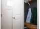 Mudroom with built in shelves and bench for easy organization at 5063 Gribble Ln, Lancaster, SC 29720