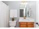 Bathroom featuring light blue walls, bright lighting and a modern vanity at 5321 Kathryn Blair Ln, Charlotte, NC 28226